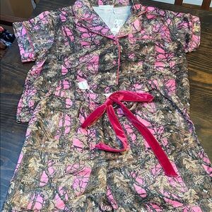Simply Southern Pink Camo PJ Shorts Set